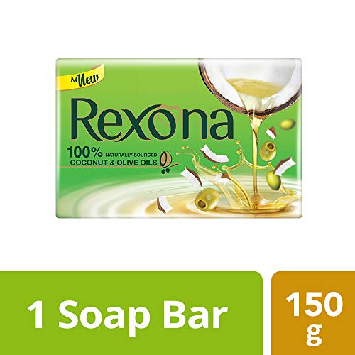 Rexona Soap with Coconut and Olive Oils for Silky and Soft Skin (150 grams)