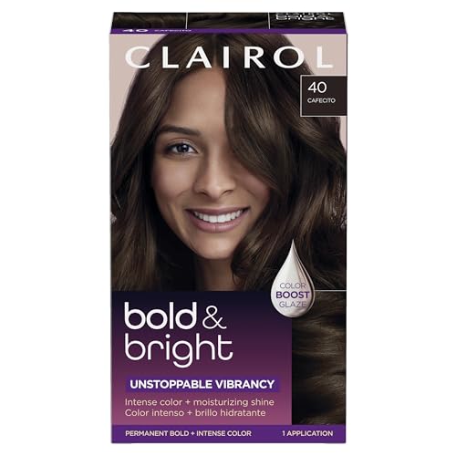 Clairol Bold & Bright Permanent Hair Dye, 40 Cafecito Hair Color, Pack of 1