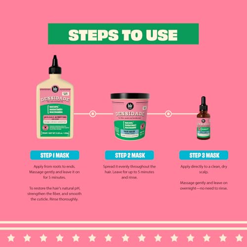 Lola From Rio - Densidade - Hair Mask For Fine, Weak, Brittle Hair, and Hair loss Problems, Stimulate Hair Growth and Improves Hair Resistance, Density, and Volume 8.11 Fl-Oz