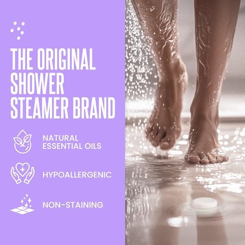 Cleverfy Shower Steamers Aromatherapy for Women and Men – Self-Care Shower Bombs for Stress Relief and Relaxation – 6 Tablets