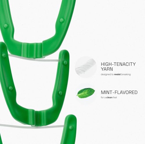 Reach Ultraclean Access Flosser Bundle, Mint, Plaque Remover for Teeth, for Hard to Reach Areas, Oral Care, PFAS-Free, 1 Flosser Starter Kit + 3 Packs Refill Heads