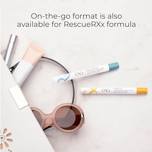 CND SolarOil & RescueRXx, Cuticle Oil Pen, Keratin Nail Treatment Pen, On-the-Go, Travel-Sized