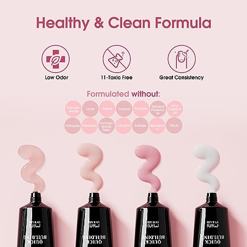 ROSALIND Poly Nail Gel Kit -20 Colors + 72Nail Art Accessories Kit, Nude Clear Poly Nail Gel Nail Kit Starter Kit with Big U V Lamp Slip Solution for Pink Nail Extensions Gel Dual Forms Nail Brush