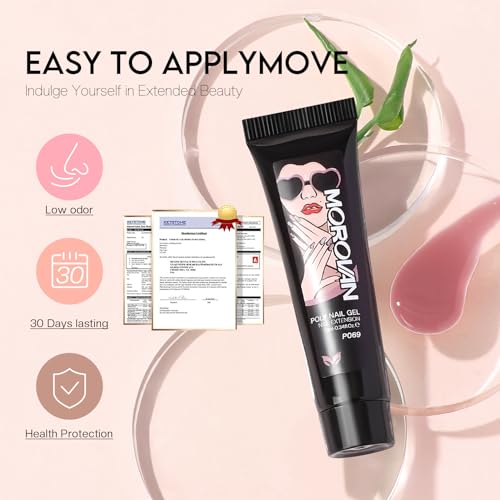 Poly Gel Nail Kit for Beginners: 32 Colors Gel Extension Nail Set with U V Lights for Starter DIY Nail Art Extension at Home Gifts for Ladies & Girls