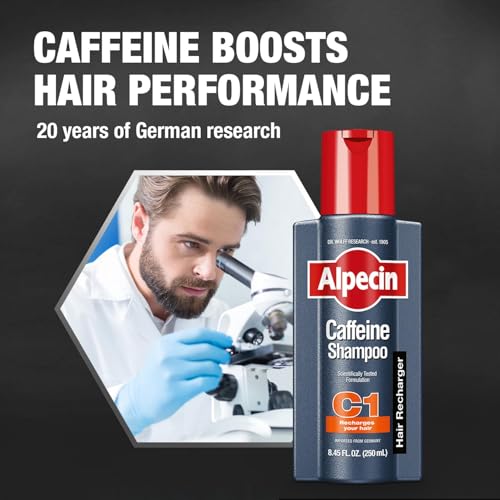 Alpecin C1 Caffeine Shampoo 8.45 fl oz + Alpecin After Shampoo Liquid 6.76 fl oz I Hair Performance Enhancer Promotes Natural Hair Growth and Thickness I Energizes Scalp
