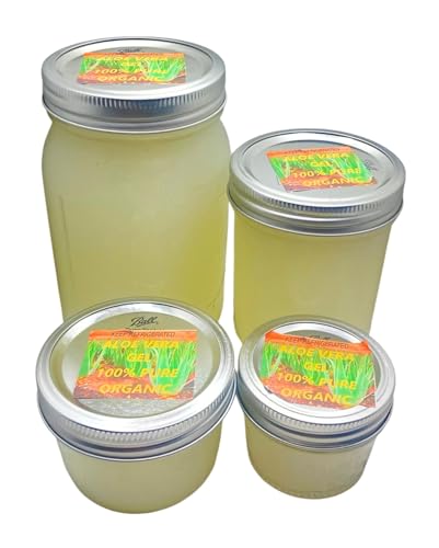Aloe Vera Gel 100% Pure Natural (Unprocessed) Organic, no additives, chemicals, thickeners or water added. Just pure aloe vera (8 oz)