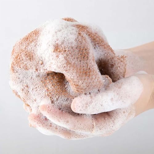 Afroscrub African Exfoliating Net Sponge - Afro Scrub Body Scrubber for Bath & Shower, Exfoliating Washcloth for Daily Use, Premium Bath Sponge (3 Pcs-D)