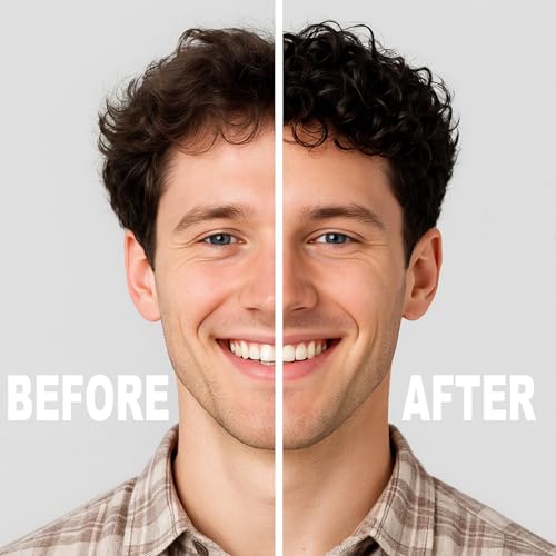 3-in-1 Curl Cream for Men - Defines Curls, Tames Frizz, Adds Smoothness and Texture for Curly and Wavy Hair, Hair Styling Cream with Desert Derived Extracts, Sulfate - Free 3.38 oz