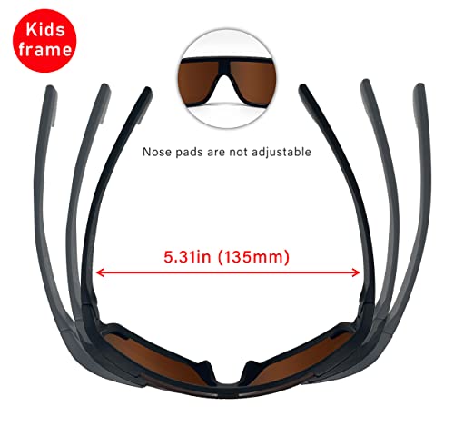 XII WY Polarized Youth Kids Sports Sunglasses Cycling Running Golf for Boys Girls