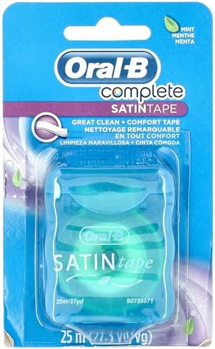 Oral-B Statin Tape Dental Floss 25m (6 Units) by Oral-B Satin Tape Mint