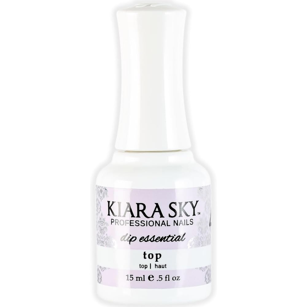 KIARA SKY Professional - Dip Manicure Nail Liquid Essentials - Long Lasting Nail Gel - Beauty Essentials Nail Design for Nail Art - Dip Liquids for Nails Repair Treatment 0.5 fl oz, Top Coat