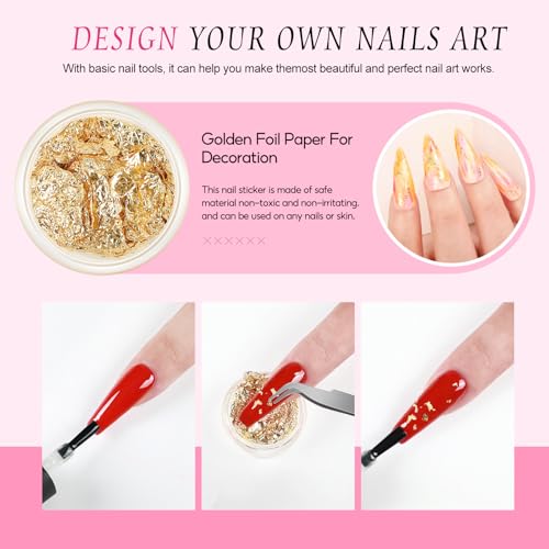 Acrylic Nail Kit with Drill and U V Light, Professional Acrylic Nail Kits with Everything 3PC Powder 24PC Glitter 200Pcs Nail Tips Nails Art Decoration DIY Home Salon
