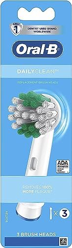 Oral-B Daily Clean Replacement Brush Heads for an Oral-B Electric Toothbrush, Pack of 3
