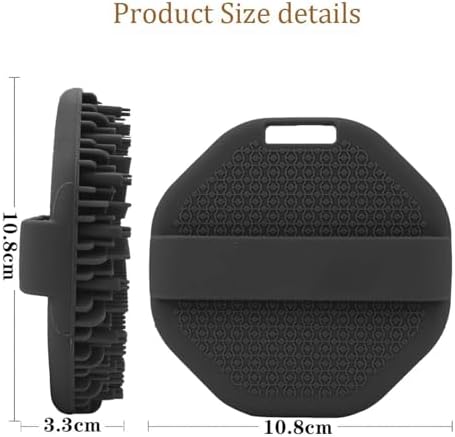 Scrubbies The Sud Bud, Silicone Body Scrubber, Scrubber for Body, Silicone Body Brush for Showering, Scrubber for Body, Bath, Shampoo and Massage 3 in 1, for All Skin Types (Blue+Pink)