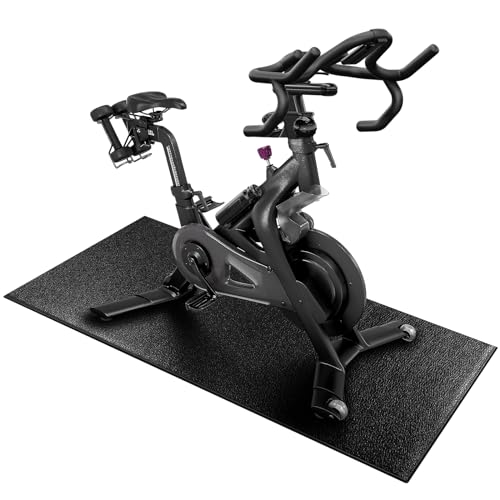 Exercise Equipment Mat Health & Fitness Exercise Bike Mat - Anti Fatigue Floor Mat, Fitness Mat, Treadmills Mat, Jump Rope Mat, Gym Mat Used On Hard Floors and Carpet Protection 24"x48"