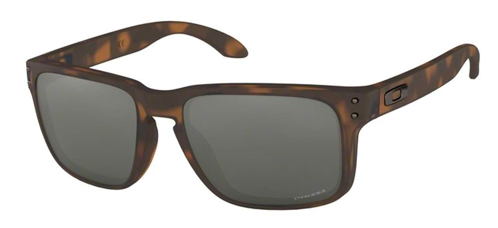 Oakley Holbrook OO9102 9102F4 57M Matte Brown Tortoise/Prizm Black Square Sunglasses For Men + BUNDLE Accessory Leash Kit+ BUNDLE with Designer iWear Eyewear Kit