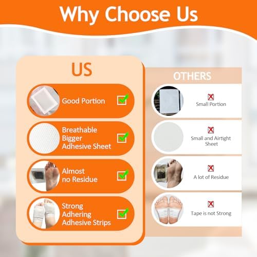 122 Pads Ginger Foot Pads -with Pure Natural Turmeric & Ginger, Wormwood, Bamboo Vinegar, Bigger Adhesive Pad Ginger Foot Pads