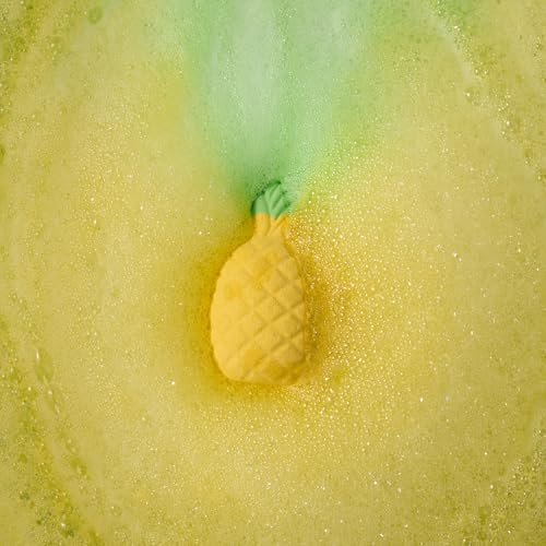 6 Fruit-Shaped Bath Bombs for Kids with Toys Inside – Colorful, Natural, Non-Toxic, Skin Safe Bath Fizzies Handmade Gift Set for Birthdays & More