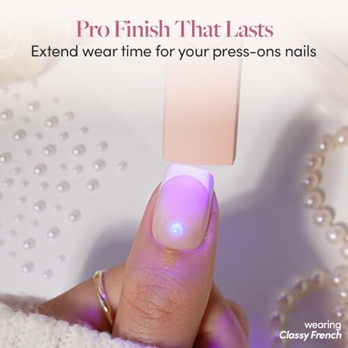 Glamnetic Handheld UV LED Lamp | Compact, Travel-Fiendly Curing Lamp for Nails | Lightweight & Easy to Use | USB Compatible