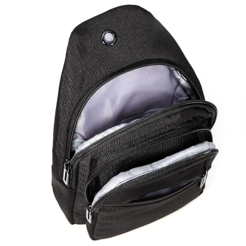 AOSTIHOT Crossbody Small Sling Backpack Sling Bag for Women Men, Chest Bag Daypack Crossbody for Travel Sport Running Hiking