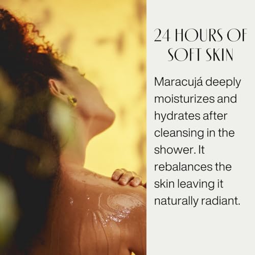 NATURA - Ekos Maracujá Triple Phase Shower Oil - Calming In-Shower or Bath Oil - Scented - Skin Moisturizer - Vegan Skin Care - Brazilian Beauty Secrets - Self Care - 6.7 fl oz (200ml)