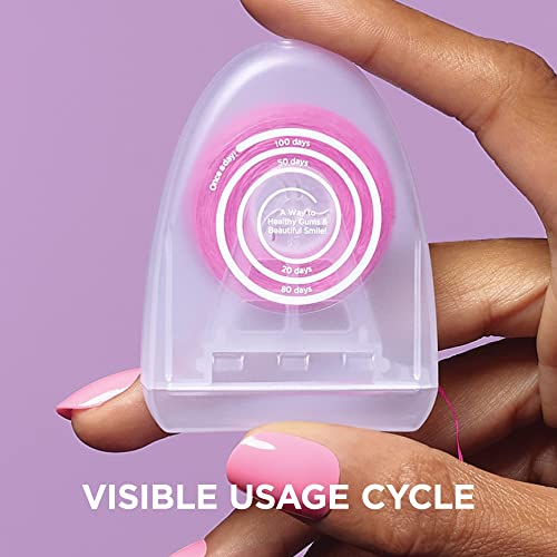 REACH POP Dental Floss, Cinnamon, Plaque Remover for Teeth, Shred Resistant, Vegan Wax, Cruelty Free, Eco Friendly Packaging, Oral Care, PFAS Free, for Adults & Kids, 3 Pack, 54.6 yd