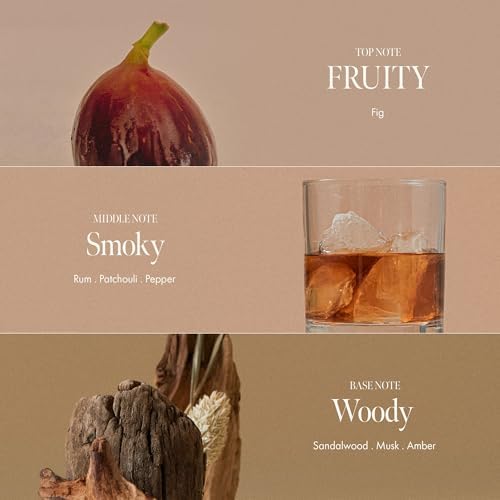 Fig Whisky Bath Salt – Aromatherapy Soak with Fig, Argan & Jojoba Oils – Deep Moisturizing & Relaxing Korean Spa Salt – 7.05 oz