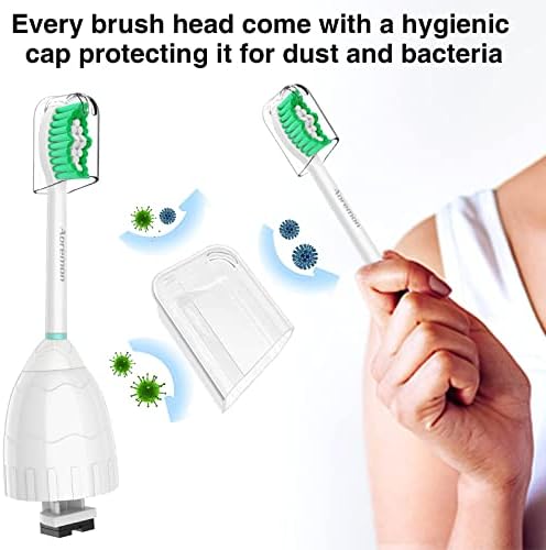 Aoremon Replacement Heads for Philips Sonicare e-Series HX7022/66-Replacement Brush Heads fit Sonicare Eseries Essence Xtreme Elite Advance and CleanCare Electric Toothbrush Model