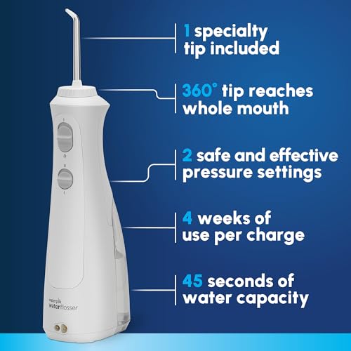 Waterpik Cordless Pearl and Sensonic Rechargeable Electric Toothbrush and Water Flosser Combo, Complete Dental Care for Teeth, Gums, Braces and Travel – ADA Accepted, White