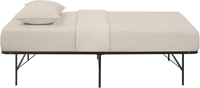 4-PC Fitted Sheet 30x80, 100% Cotton - Perfect for Narrow Twin/RV Bunk/Camping Cot/Guest Bed, Fits Up to 4-8" Deep Mattress - Beige Solid