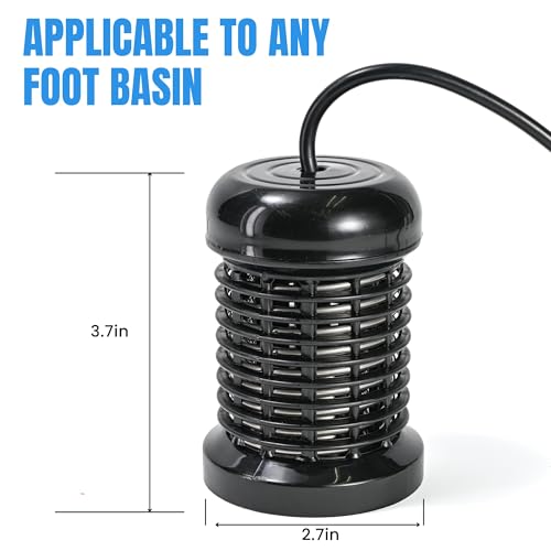 4pcs Arrays for Ionic Foot Bath Detox Machine, Replacement Array each with 10 Stainless Steel Coils Double Layered + 6.35mm Adapter for Home Massage Beauty Salon Ionic Foot Spa