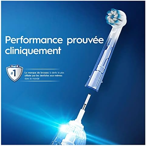Oral-B Sensitive Clean Replacement Brush Heads x 8 Original Refill for Electric Toothbrush, White, 200 gram