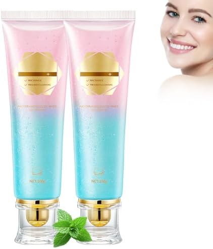 2Pcs Acssart Radiant Whitening Toothpaste, Niacinamide Intensive White Toothpastes, Nicotinamide White Toothpastes, Deep Cleaning Care