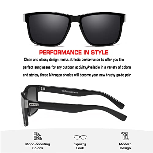 VIAHDA Polarized Sports Sunglasses for Man Cycling Running Fishing Golf Sun glasses Women HD6009