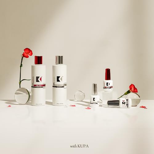 KUPA Gelfinity - Soak Off Gel - Base & Glossy Top & Matte Top Coat (No-Wipe) 0.5 Fl Oz