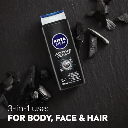 Nivea Active Clean Shower Gel, 500 g