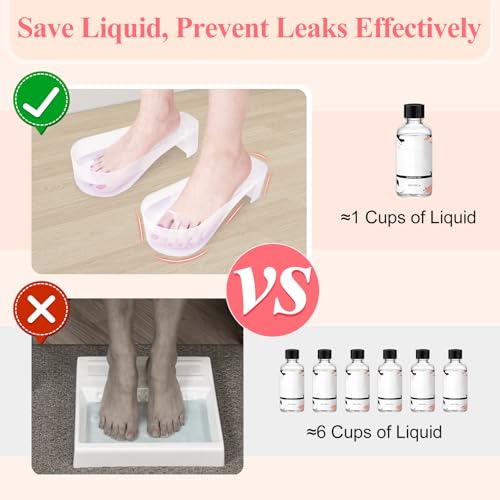 LIONVISON Acetone Nail Soaking Bowl: Toe Soak Off Bowl Manicure Soak Bowl Set