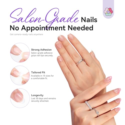 SAVILAND Advanced Gel Nail Kit Almond: 15 Sizes Extra Short Almond Nail Tips with Nail Drill & U V Lamp 500 Pcs Salon Grade Full Matte Nail Tips 30-Day Long Lasting Home DIY Beginner