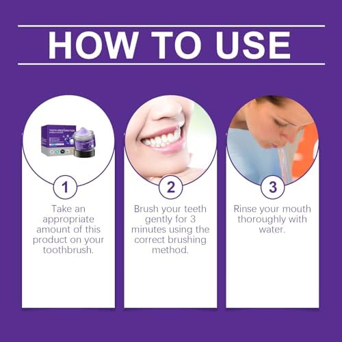 2PCS Purple Teeth Restoration Mineral Powder, Mineral Tooth Powder, Dental Restoration Mineral Effective in Strengthening Teeth and Gums for Daily Use