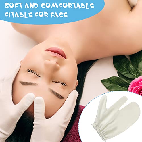 2 Pieces Raw Silk Garshana Gloves Ayurvedic Massaging Mitts Raw Silk Gloves Dry Massage Brush Gloves Exfoliating Gloves Bath Scrubbing Massage Shower Gloves for Women