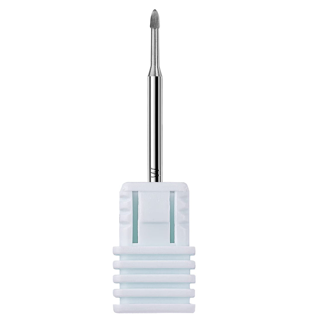 Makartt Nail Drill Bits Safety Tungsten Carbide Cuticle Remover Drill Bit Under Nail Cleaner Dead Skin Nail Prepare 3/32'' For E