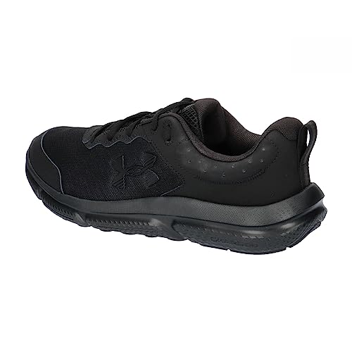 Under Armour Men's Charged Assert 10 Running Shoe, (002) Black/Black/Black, 7 XX-Wide