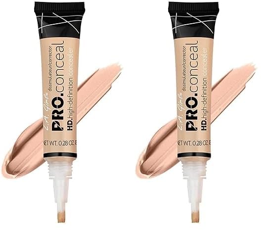 L.A. Girl Pro Conceal HD Concealer, Classic Ivory, 0.28 Ounce (Pack of 2)