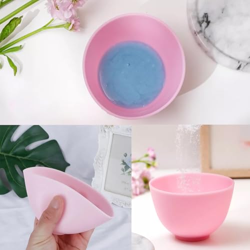 39 Pcs Esthetician Facial Supplies Set: 4 Silicone Facial Bowls, 4 Facial Headbands, 15 compressed sponges, 10 facial spatula, 6 Facial Cosmetic Fan Brushes for Mud Cream, Makeup Peel, Face Cleansing