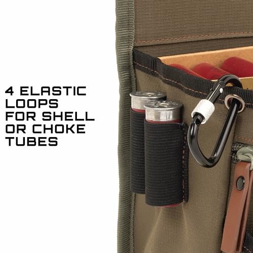 Allen Company Triumph Rip-Stop Shotgun Shell Bag - Clay, Trap, and Skeet Shooting Accessories - Hunting and Gun Range Gear - Olive Green