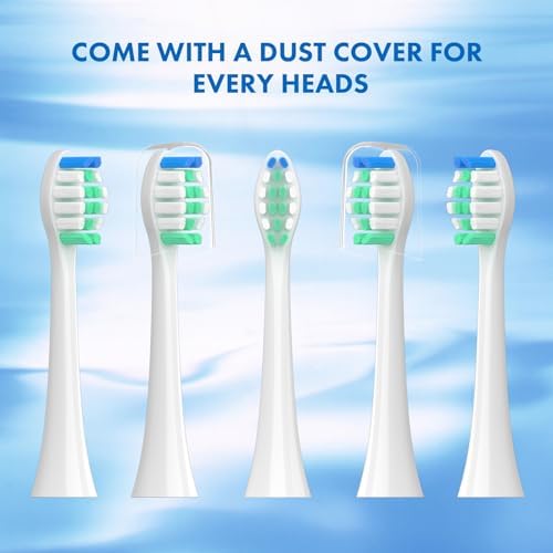 Replacement Toothbrush Heads Compatible with Philips Sonicare：10 Pack Soft Replacement Electric Brush Head for 4100 5100 6100 HX9023/65 W Optimal Plaque Control Snap-on System