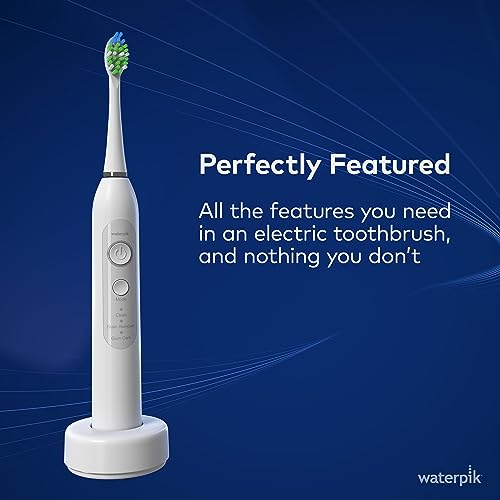 Waterpik Cordless Pearl and Sensonic Rechargeable Electric Toothbrush and Water Flosser Combo, Complete Dental Care for Teeth, Gums, Braces and Travel – ADA Accepted, White