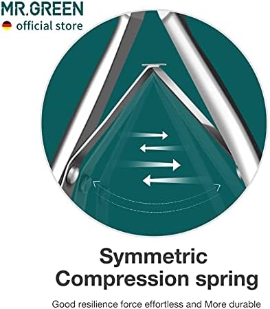 MR.GREEN Cuticle Nippers Nail Manicure Scissors Cuticle Clippers Trimmer Dead Skin Remover Stainless Steel Cutters Beauty Tool With Pusher (Mr-1028+Pusher)