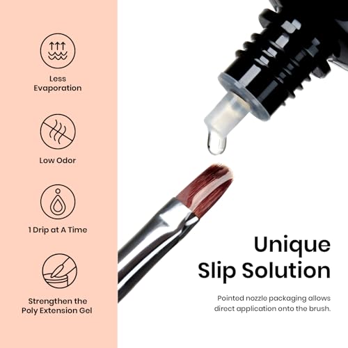 Beetles Poly Extension Gel Nail Kit, 4 Colors Nude Pink Neutral With Base Top Coat Manicure Enhancement All In One Poly Nail Gel Kit