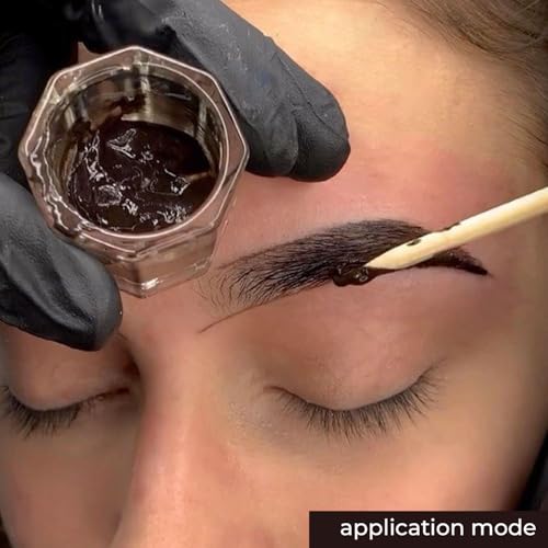 Eyebrow Henna Tint Kit - Light Brown Brow Color with Bamboo Extract - Natural Look, Easy Application - 2.5g Henna + 15ml Fixer - Ammonia-Free, Vegan, Cruelty-Free